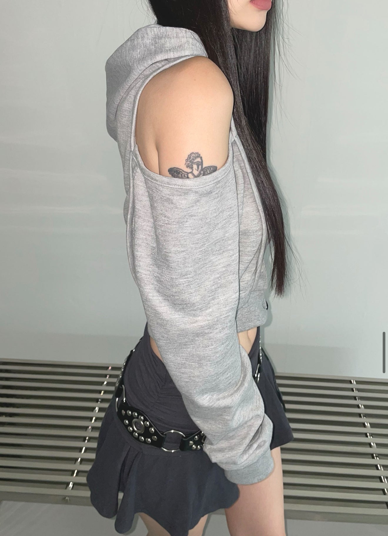 off shoulder top(3colour) [The Air Town]