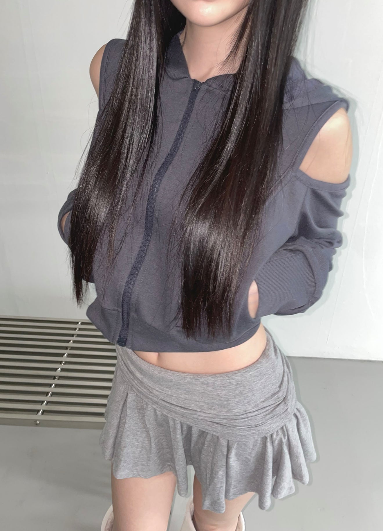 off shoulder top(3colour) [The Air Town]