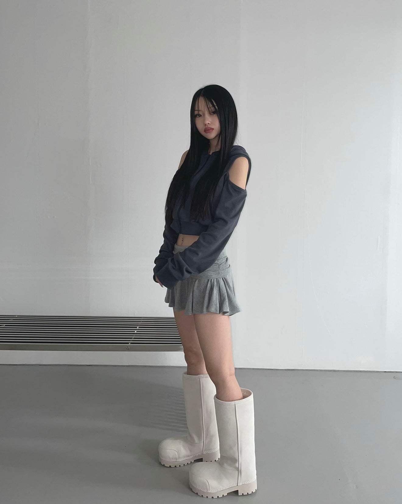 off shoulder top(3colour) [The Air Town]