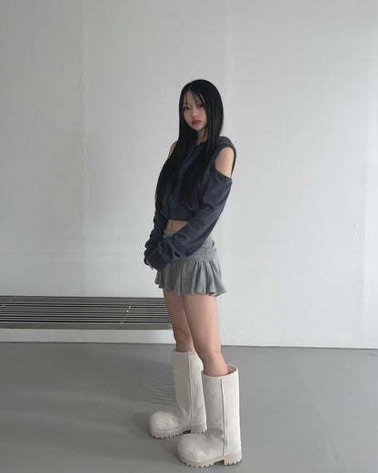 off shoulder top(3colour) [The Air Town]