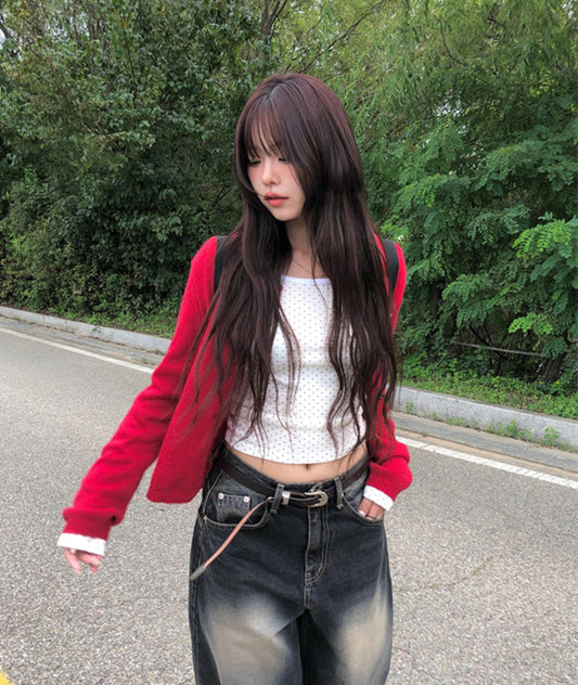 秋季日常針織開衫(5 colour) [Anyonemore]