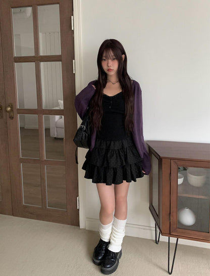 秋季日常針織開衫(5 colour) [Anyonemore]