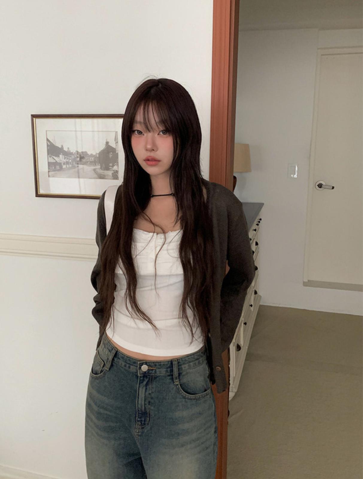 秋季日常針織開衫(5 colour) [Anyonemore]