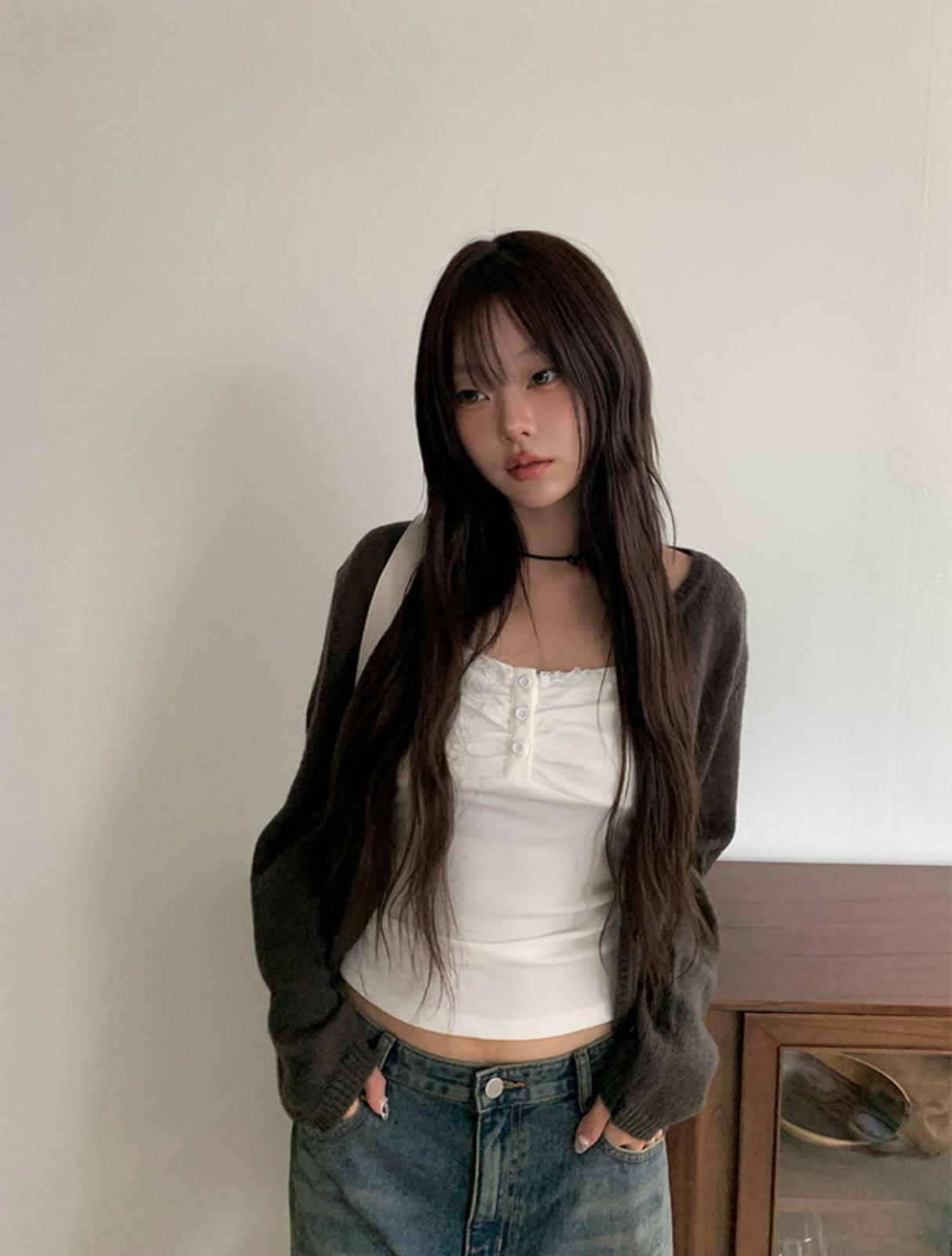 秋季日常針織開衫(5 colour) [Anyonemore]