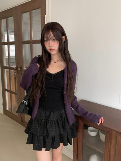 秋季日常針織開衫(5 colour) [Anyonemore]