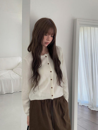 秋季日常針織開衫(5 colour) [Anyonemore]