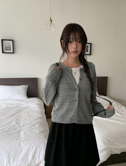 秋季日常針織開衫(5 colour) [Anyonemore]